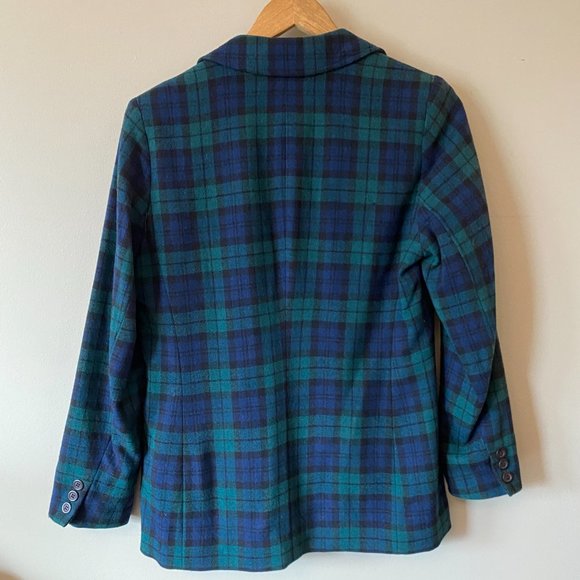 Vintage Pendelton Plaid Flannel Blazer - Picture 3 of 3